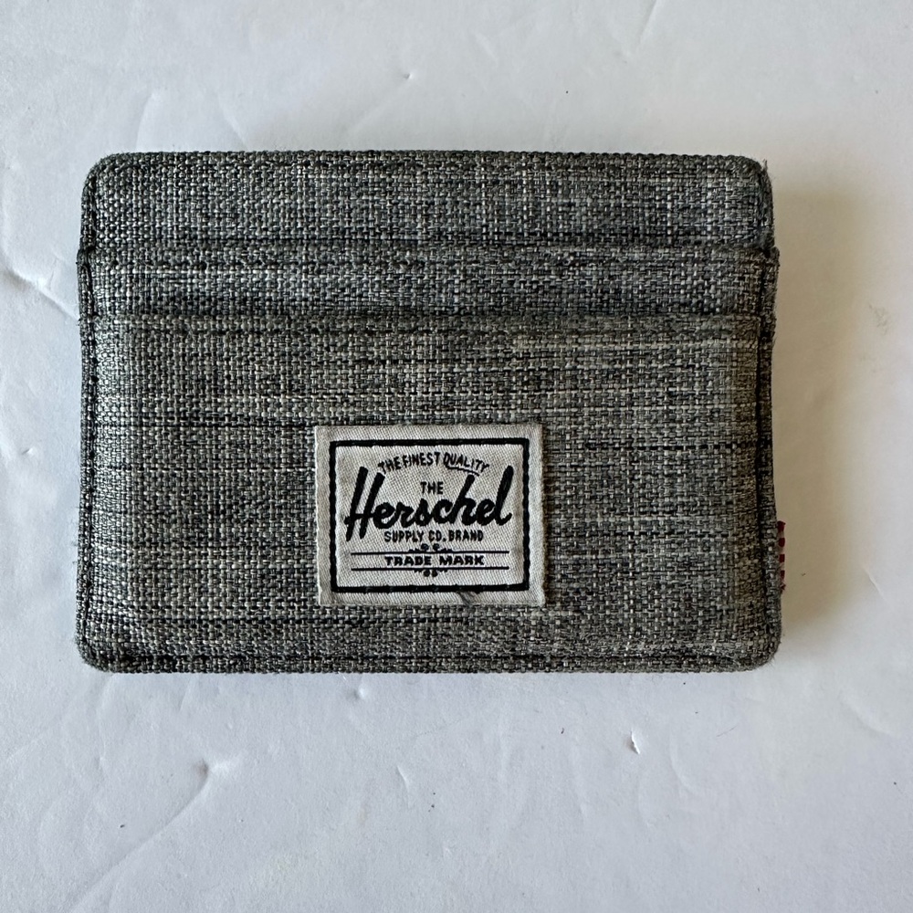 Herschel Supply Company Textured Gray Card Holder